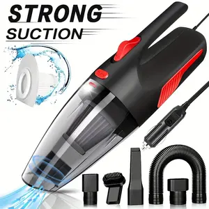 Wired Mini Handheld Car Vacuum Cleaner, High-Power Portable Auto Dust Collector with Strong Suction, Vehicle Interior Detailing Tool