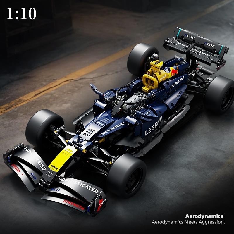 1:10 Classic Formula One F1 Building Model Set, Movie Inspired Bricks, Customizable Tech Toy, Adult Kids Holiday Gift, High Detail Collectible