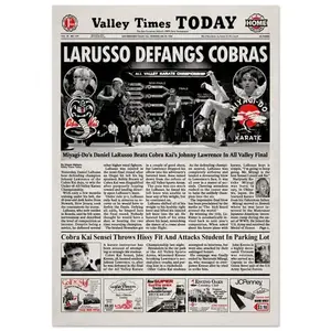 Karate Kid Newspaper Poster Print