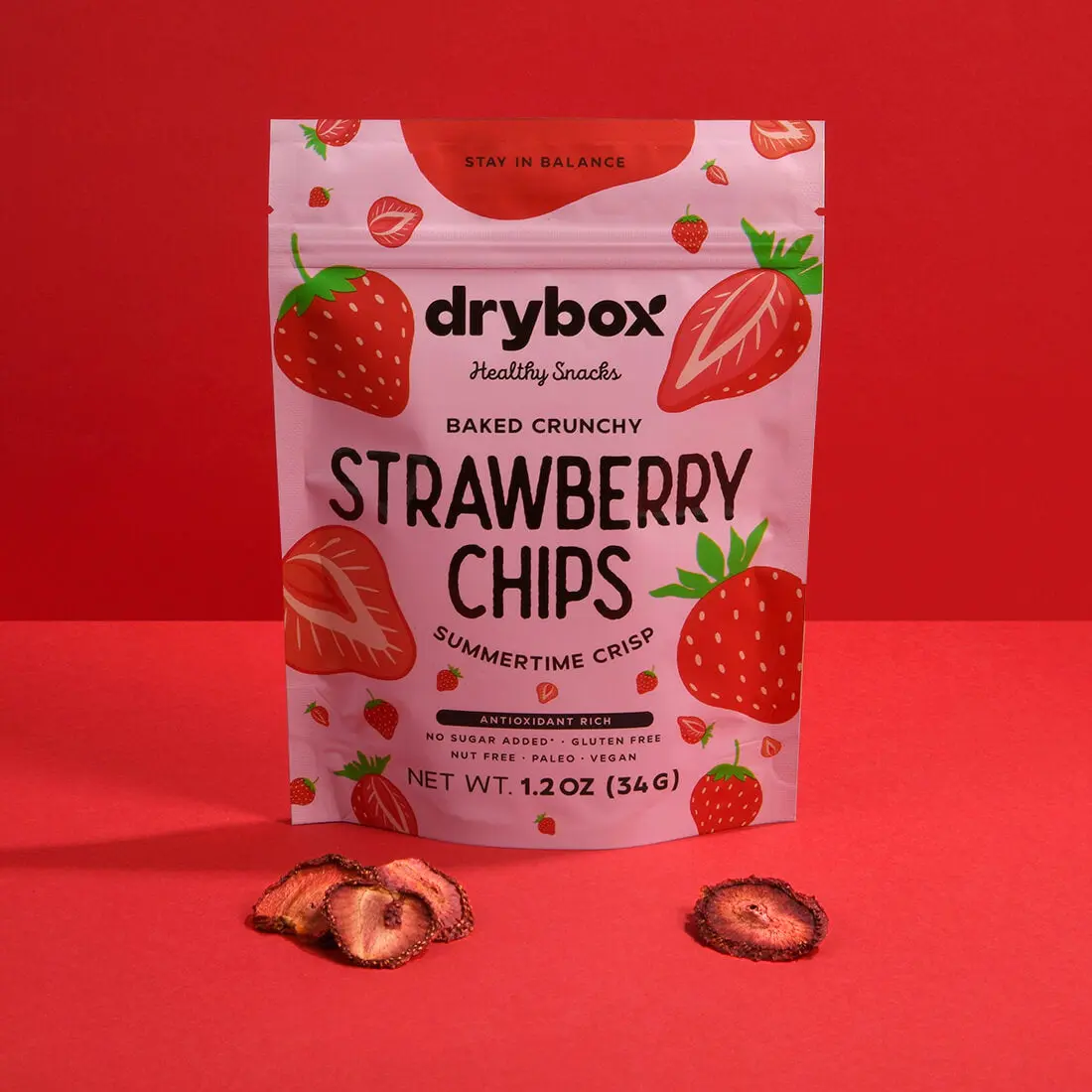 STRAWBERRY CHIPS - 1.2 OZ