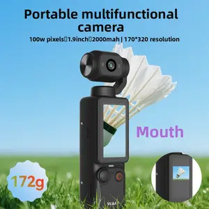 Q7 Action Camera HD 4K Outdoor Sports Handheld Portable Recording Vlog Travel Camera 100w Pixels 1.9inch 2000mAh 170*320 Resolution