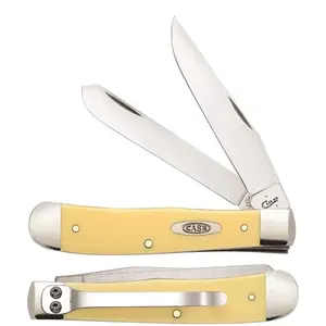 Case® Yellow Synthetic Trapper Pocket Knife w/clip