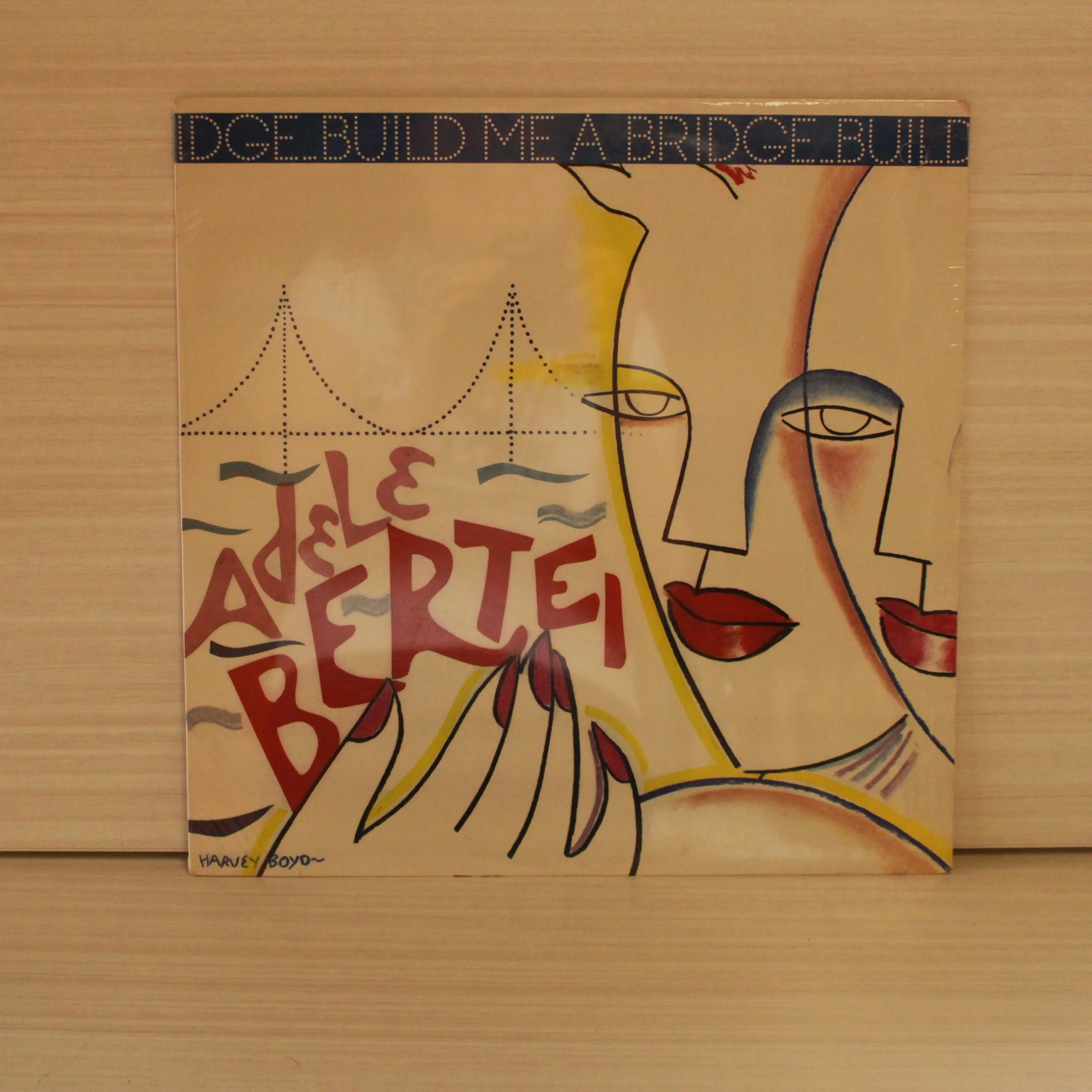 Adele Bertei - Build Me A Bridge (1983, Geffen Records) Vinyl Record VG+/VG+