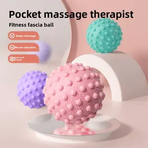 Fascia Ball for Foot Massage & Yoga Fitness TPE Dual Ball Design for Lumbar and Back Muscle Relaxation in Smoky Purple Roland Purple Starry Gray Immersive Black