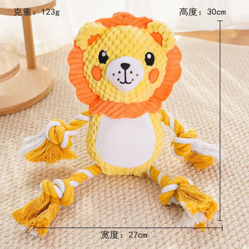 Orange-yellow lion toy