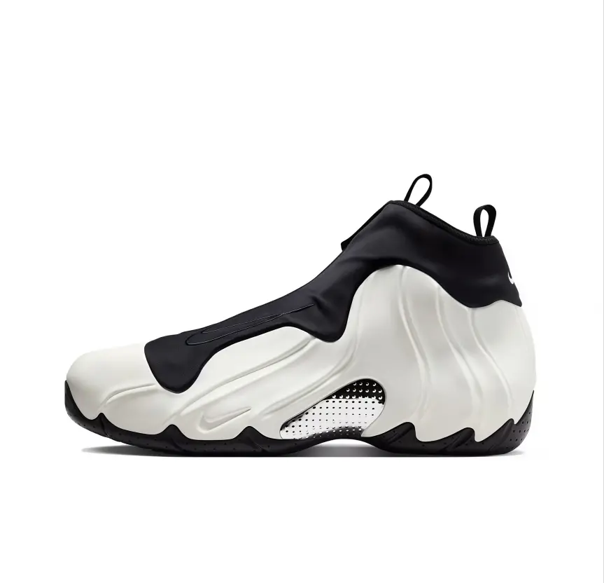 White Black Slip On High Top Basketball Sneakers, Molded Foam Upper, Stretch Sock Collar, Side Mesh Vent, Unisex Athletic Street Footwear