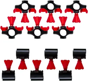 RentACoop Secure Non-Adhesive PVC (S.N.A.P) Watering System S.N.A.P Clips and Hubs Pack of 6 for Chickens, Quail, and Poultry