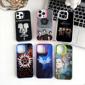 S-Supernatural-s TV Phone Case Holographic Silver Phone Case for iPhone17 16 15ProMax – Iridescent Rainbow TPU Shockproof Anti-Fingerprint 2026 New Gift for Women men
