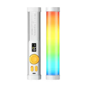 PHOTOOLEX B190S RGB Tube Light, Portable Cinematic Light Wand with 21 Scene Effects, Magnetic Mount & App Control, High CRI 96+ Soft Diffused Glow, Dual Power for Studio, Streaming, Vlog & Creators, Perfect Gift for Photographers, Birthdays, Christmas