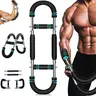 Adjustable Spring Resistance Power Twister Bar - 60-110lb Arms Trainer, Portable Hand Grip Strengthener, Home Workout Equipment, Gym Exercise Accessory, At-Home Fitness Gear