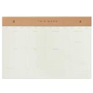Weekly Postbound Notepad - Camel