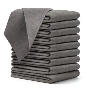 Reusable Thickened Streak-Free Magic Cleaning Wipes (10 Counts) - Microfiber Cloths Ideal for Windows & Glass