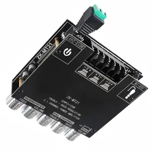 DIY 2.1 Channel Audio Receiver Power Amplifier Module, 50w X 2 + 100w BT Amplifier Board, Portable HiFi Speaker System