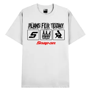 Snap On Plan For Today Tshirt , Colors Plan For Today Shirt Unisex Cotton T-shirt