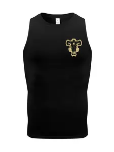 Men's Regular Fit Bull Head Print Tank Top, Casual Graphic Sleeveless Top for Summer, Men's Top for Daily Wear