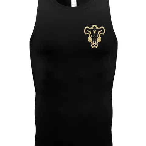 Men's Regular Fit Bull Head Print Tank Top, Casual Sports Graphic Sleeveless Top for Summer, Men's Top for Daily Wear, Workout Apparel, Sports Tank Tops, Sportswear Tank Top, Sleeveless Vest, Workout Clothing