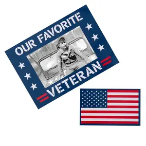 7" x 5" Patriotic Veteran’s Day Picture Frame Magnets - 12 Pc.