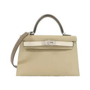 Pre-owned HERMÈS Calfskin Shoulder Bags Hermes Kelly Mini II Epsom Bag