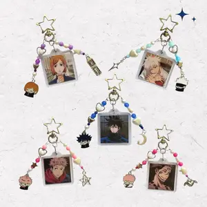 handmade Jujutsu inspired Keychains JJK Phone&bagcharms Yuji Nobara Gojo Megumi Sukuna Beaded Bag Charms