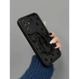1pc Fashionable Angel Print Thick Anti-Drop Phone Case, Compatible With Samsung Galaxy A06/A16/A26/A25/A35/A53/A54/A55/S23/S24/25 ULTRA Series Waterproof Shockproof Scratch Resistant Local Protective