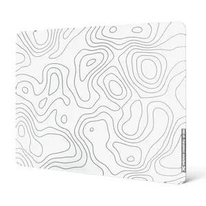 XVX Glass Mouse Pad 4.0, 1.35 ft × 1.02 ft ,Hard Mousepad for Gaming,Ultra-Smooth Micro-Etched Surface with Non-Slip Rubber Base(410mm*310mm)