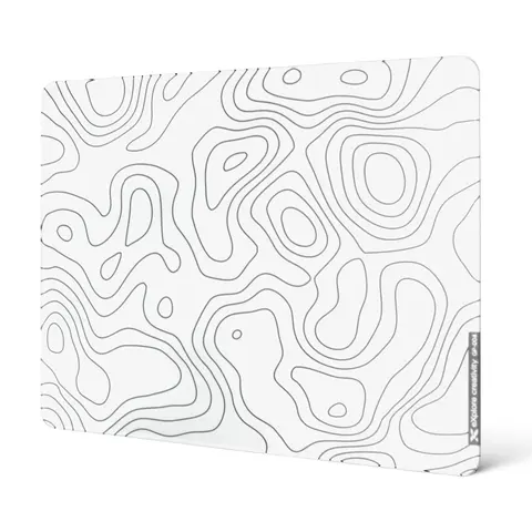 XVX 4.0 Glass Mousepad Hard Stomp Pad, 410mm×310mm High Accuracy Tracking Gaming Mouse Pad for FPS Gamers, Ultra-Smooth Micro-Etched Surface, Stable Rubber Base, PC Accessories