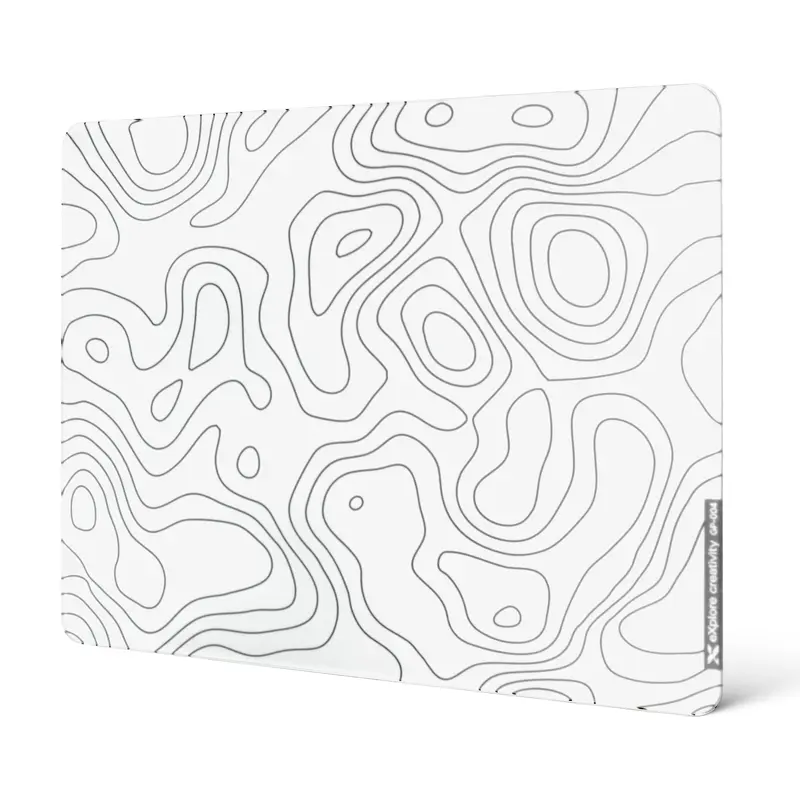XVX 4.0 Glass Mousepad Hard Stomp Pad, 410mm×310mm High Accuracy Tracking Gaming Mouse Pad for FPS Gamers, Ultra-Smooth Micro-Etched Surface, Stable Rubber Base, PC Accessories