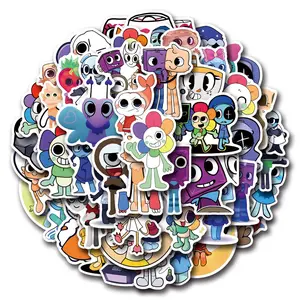 Dandys World Cartoon Graffiti Stickers, 54 New Game Sticker Set for Cars & Luggage, Fun Design for Kids & Adults, Perfect Gift Idea!, Car Decorative Sticker