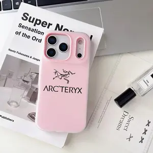 Outdoor Luxury Brand Arc'teryx Phone Case Anti-Yellowing Clear Jelly iPhone Case 17-12 Slim Soft TPU Shockproof Scratch-Resistant Cover Trendy Colors Ultra Lightweight for Daily/Travel/Work Use