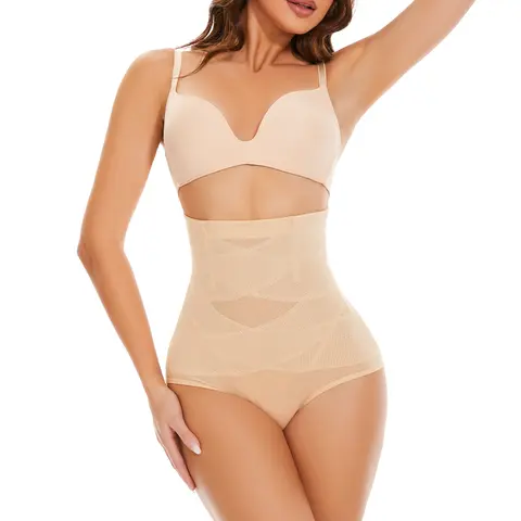 ODPQO Women's High Waist Compression Tummy Control Shapewear Underwear - Stretchy Lace Panty for Waist Training, Bohemian Feminine Fashion Items - Family-Centric Lady Lingerie for Thanksgiving, Chinese New Year