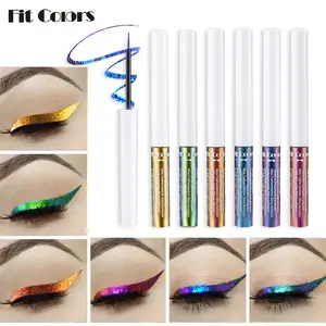 Fit Colors Chameleon Eyeliner Liquid Set, Long-Lasting Waterproof Easy Application, 6-Piece Stage Makeup Kit, Vibrant Color Changes, Eye Makeup Products