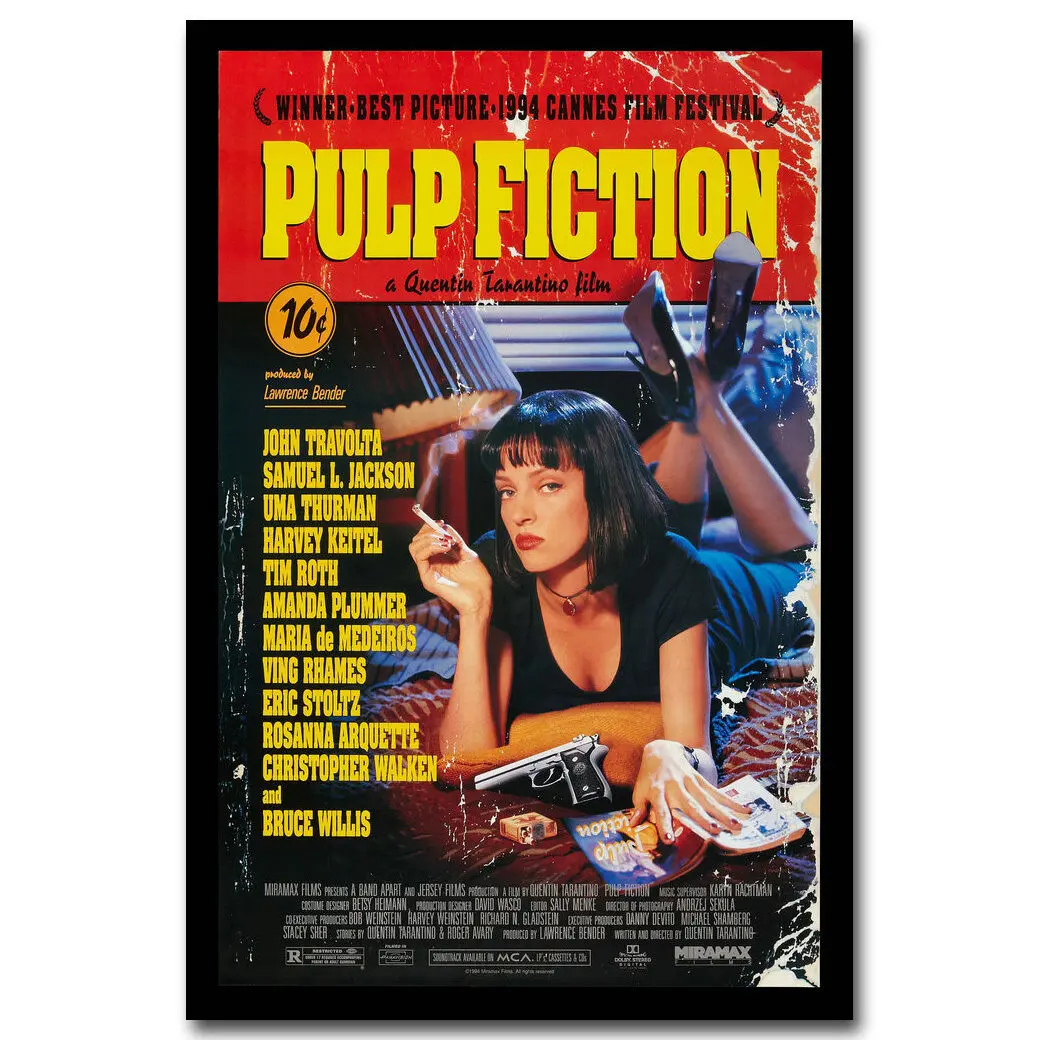 Pulp Fiction 1994 Classic Film Movie Art Poster Print