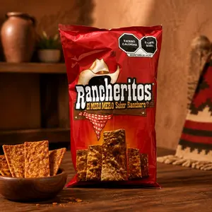 Large bag of Rancheritos Mexican chips Snack