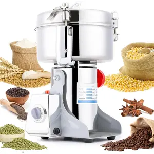 Electric Grain Mill 1000g  Grain    2600W Dry  Machine 304 Stainless Steel Superfine   Grain Mill 36000r/min for Kitchen  and Commercial