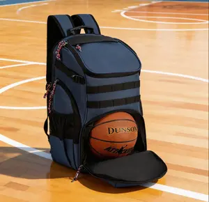 Sports backpack with a large capacity of 35L, suitable for both men and women with dry and wet separation, basketball shoe compartment, football and volleyball training bag, youth student backpack, travel backpack