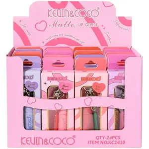 Brillo de Labios Mate Kevin & Coco - Venta al por Mayor Display 24 Unidades (KC1410)