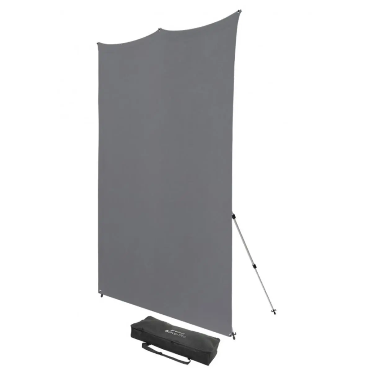 Westcott 8x8' X-Drop Pro Wrinkle-Resistant Backdrop Kit with Adjustable Stand, Neutral Gray Camera Accessories, Rear