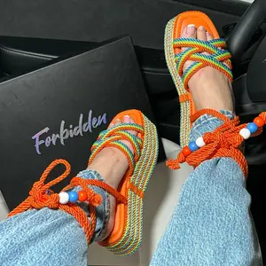 KEKE PLATFORM Open Toe Sandals Girl Women Footwear Shoe Stylish for
