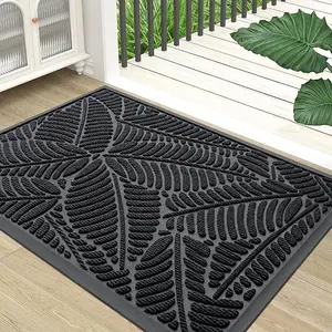 Waterproof Doormat 30"x17" – Durable Rubber Entrance Mat, Non-Slip, Stain & Fade Resistant, Easy to Clean, Indoor/Outdoor Use, Black