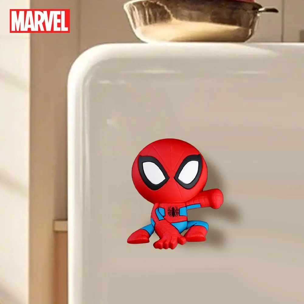 1pc Marvel Officially Licensed Spider-Man Fridge Magnet Spiderman in 3D Office Sticky Notes Handsome Home Supplies Office Supplies Collection of Marvel Merchandise The Best Gift for Marvel Fans, Halloween Decorative Fridge Magnets