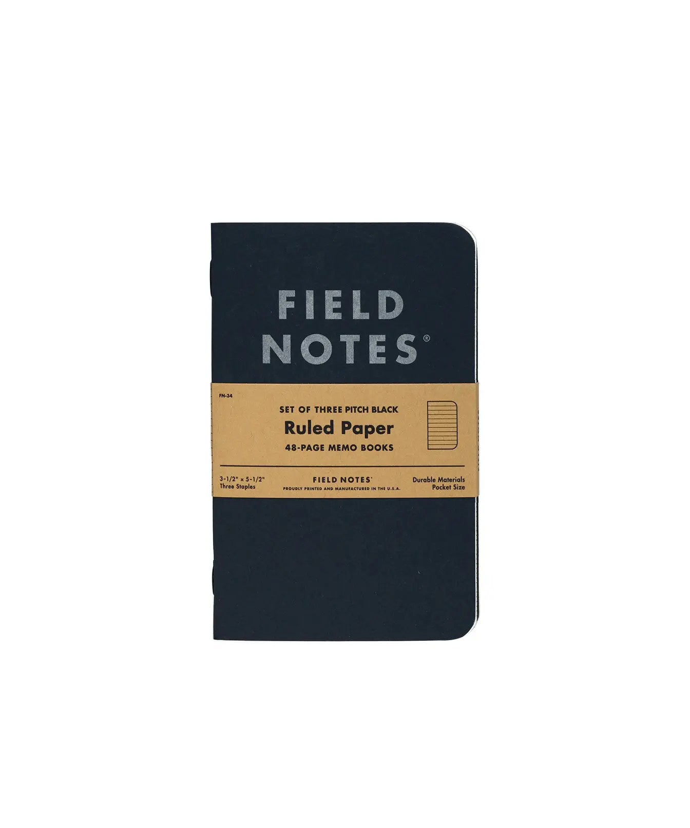 Field Notes Pitch Black Memo Book