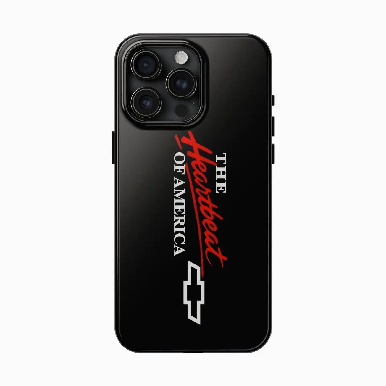 Chevy Racing Tough Phone Case For Iphone 12, 13, 14 15 16 17 Pro Max, Art Phone Cover, Gifts For Him, Gift For Her, Vintage Style Cover, Heartbeat D