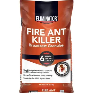 11.5 lb Fire Ant Killer Granules, 6-Month Outdoor Insect Control for Fire Ants and 50+ Listed Insects, Covers Up to 5,000 Sq Ft