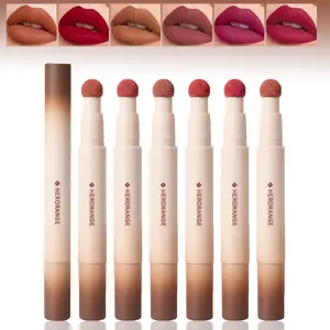 6-Piece Velvet Matte Lip Crayon Set: Waterproof & Long-Lasting Creamy Peach Nudes, Non-Drying Formula - Shades From Daytime to Halloween, Great Fall Gift for Teens！！