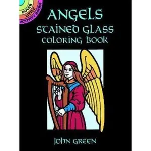 USED-Angels Stained Glass Coloring Book by John Green (Paperback)