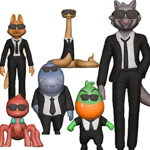 Evil Gang Figurine Toy Accessory Anime Model Doll Cake Display Item Bagged Cross Border New Product