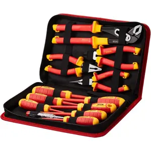 VEVOR Insulated Screwdriver Set, 50 - Piece Professional Electrical Screwdriver Set, 1000V Insulated Electrician Tool, with Magnetic Tips, T - Handle Hex Wrench, Screwdriver, Single - Pole Voltage TesterVEVOR Super Brand Day