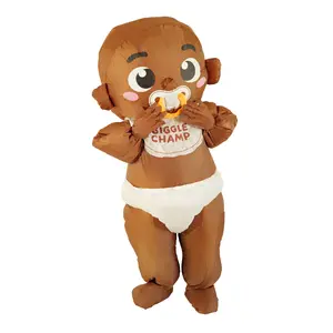 PTS Inflatable Costume Adult, Blow Up Black Baby Costume for Halloween Inflatable Cosplay Party