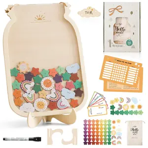 Wooden Award Bottle, Donut Shape 1pc, Unique Decoration for Kids Rewards, Ideal for School and Home Use, Novelty Desk Decor