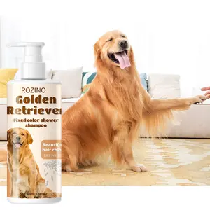 ROZINO Golden Retriever Shampoo - Color-Locking Formula for Vibrant Fur - Perfect for Outdoor Adventures & Active Pets - 100ml Bottle